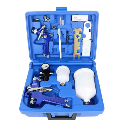 LSDZHK HVLP Farbsprühpistolen-Set 0,8/1,4 mm Düse, 2-teilig