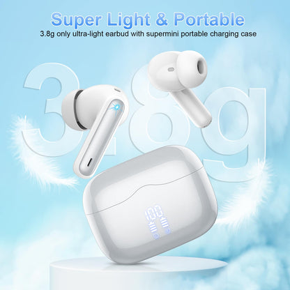 xinwld A97 Pro In-Ear Bluetooth Kopfhörer mit ENC-Mikrofonen, Silber