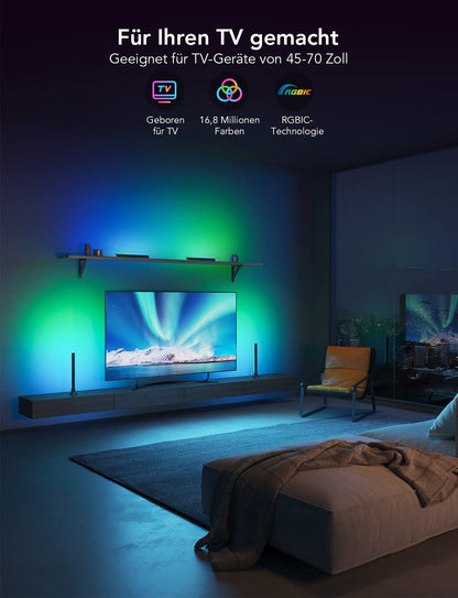 Govee RGBIC LED Lightbar TV Hintergrundbeleuchtung 45-70 Zoll