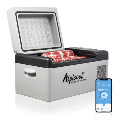 Alpicool C20 Kompressor-Kühlbox 20 l, tragbar, 12 V, -20 bis 20 °C – Kühl- und Gefrierbox für Auto und Camping