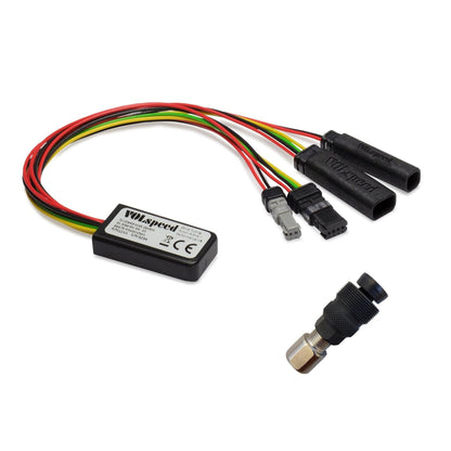 VOLspeed V4 Bosch E-Bike Tuning Kit inkl. Kurbelabzieher. Schwarzes Modul, Abzieher. Hebt 25km/h Bosch Motor Limit auf.