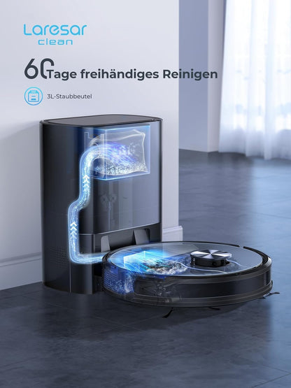 Laresar Clean L6 Nex Saugroboter mit Wischfunktion und Absaugstation