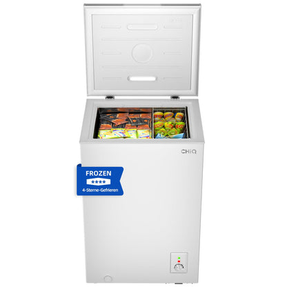 CHiQ Gefriertruhe FCF98DE, 99 L, 4-Sterne-Gefrieren, weiss