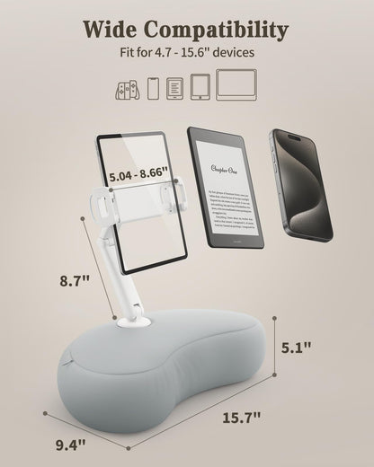 SAIJI Tablet Kissenhalter U5T, 360° verstellbar, für iPad & Kindle