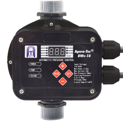 Agora-Tec Pumpensteuerung AT-DWv-18 – Verkabelt, Einstellbar
