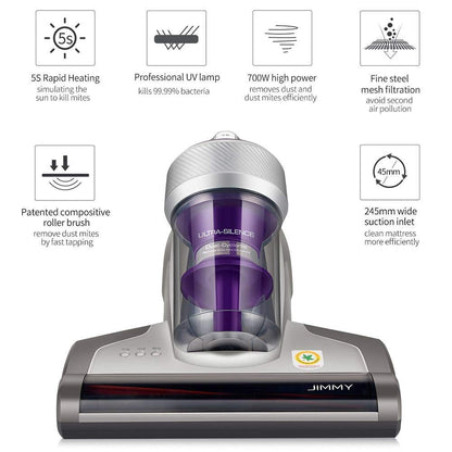 Jimmy JV35 Milbensauger Handstaubsauger mit UV-C-Licht