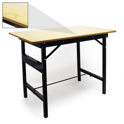 Wiltec Werkbank faltbar 100x60x76 cm – Klappbarer Arbeitstisch. Bietet stabile Arbeitsfläche für Handwerk und Montage.