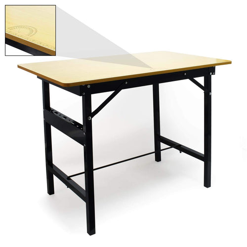 Wiltec Werkbank faltbar 100x60x76 cm – Klappbarer Arbeitstisch. Bietet stabile Arbeitsfläche für Handwerk und Montage.