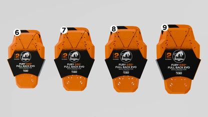 Furygan Full Back Fury D3O EVO Rückenprotektor Level 2 Orange