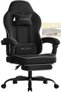 WOLTU Gaming Stuhl Stoff Federunterlage Gamer Sessel - Schwarz GS10sz, ergonomischer Stoffsessel in Schwarz für Gaming.