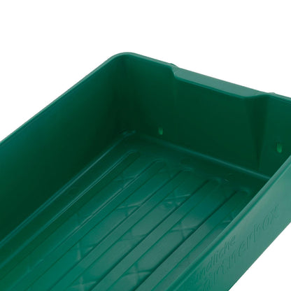 BURI Gärtnerbox Pflanzschale 6er Set grün 58x32x11 cm Anzuchtschale