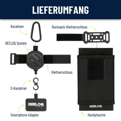 REELOQ PRO Smartphone Sicherung mit Aufrollseil - 360° Version