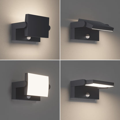 Klighten 24W Aussenwandleuchte mit Bewegungsmelder - Anthrazit 4000K