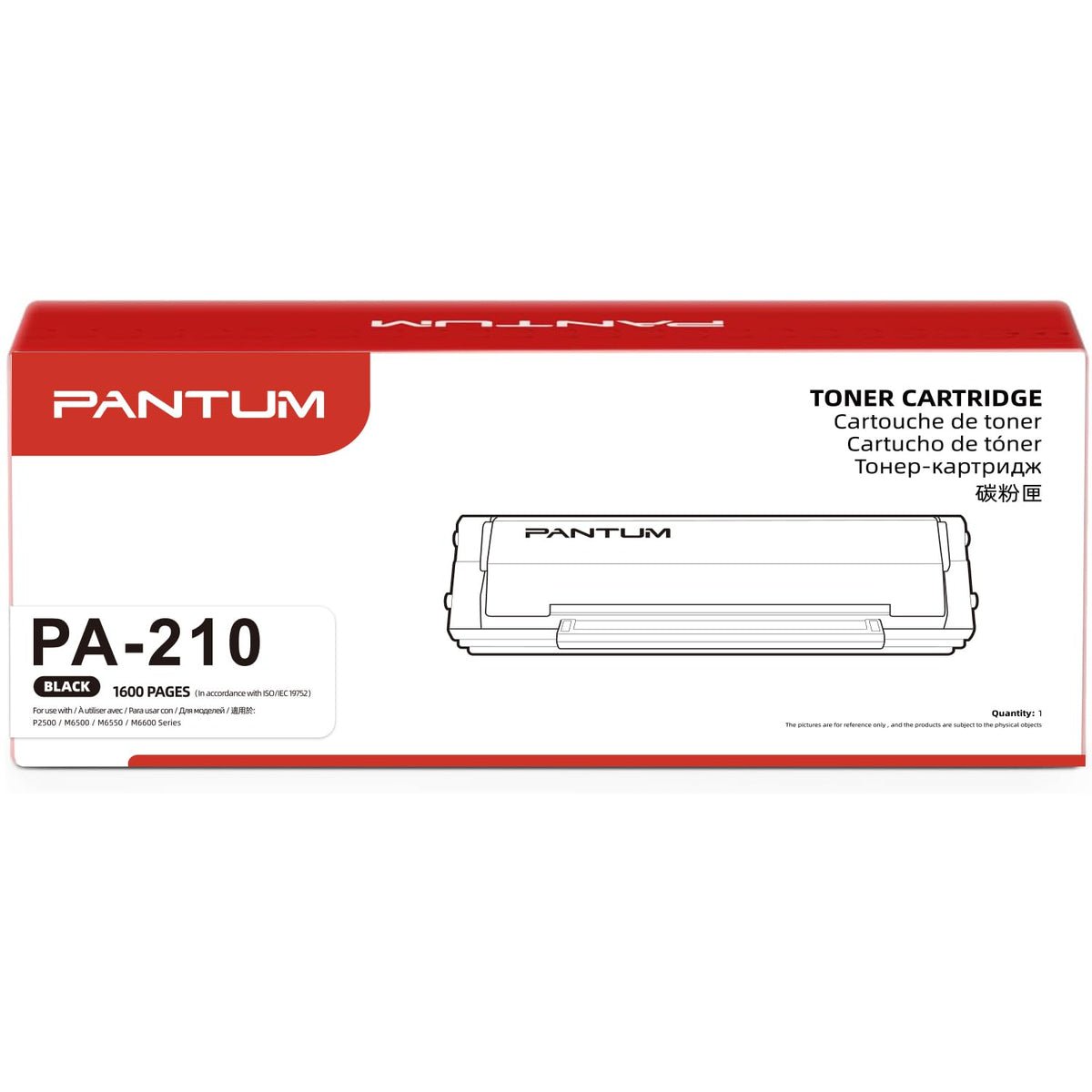 PANTUM PA-210 Original Tonerkartusche Schwarz, 1.600 Seiten