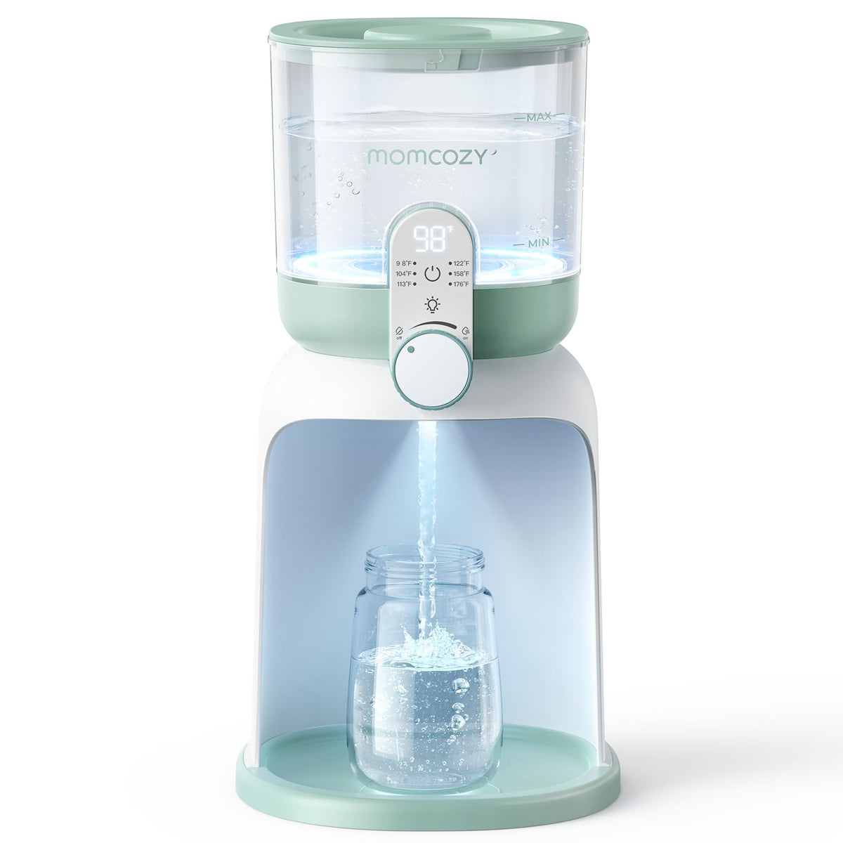 Momcozy Flaschenzubereiter Baby, Dual-Licht, 6 Temperaturstufen