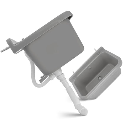 Instalguru Ausgussbecken 55x34x21cm Grau aus Polypropylen