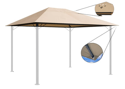 QUICK STAR Ersatzdach für Pavillon 3x4m in Sand, wasserabweisend