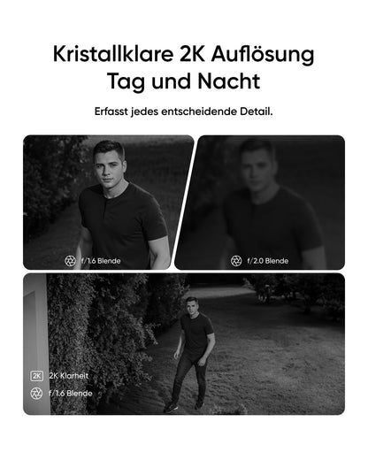 eufy eufyCam Solar Überwachungskamera aussen, 4er-Pack mit Homebase