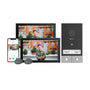EZVIZ HP7 Video Türklingel Kit - 2K 2-Familien-Set mit Dual 7" Touch. Dunkle Video-Türstation für Zugang 2 Familien.