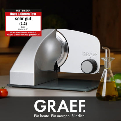 GRAEF Master M20 Elektrischer Allesschneider Vollmetall - Silber