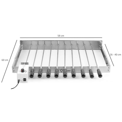 BBQ-Toro Spiessdreher – Edelstahl Drehspiess Aufsatz mit Motor