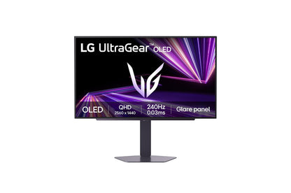 LG UltraGear 27GX704A-B 27 Zoll WQHD OLED Gaming Monitor 240 Hz in Schwarz mit Pivot-Standfuss