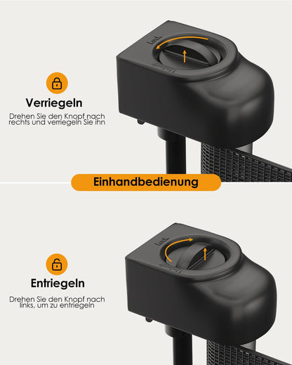 derimkcoa Treppenschutzgitter ausziehbar 0–140 cm, schwarz