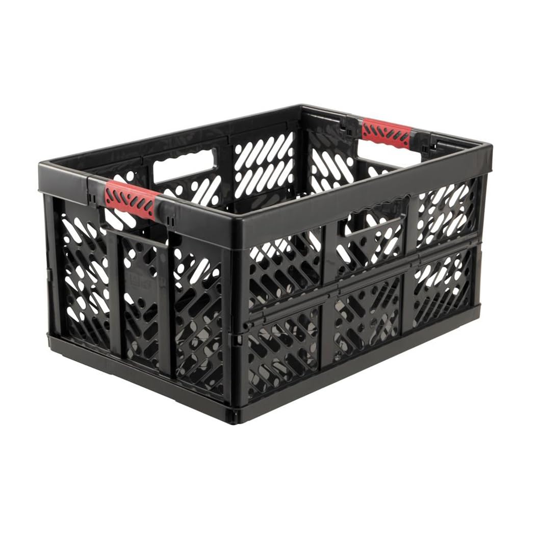 keeeper Profi-Klappbox Ben, 45 l, 4er-Set, Graphit-Grau aus Kunststoff mit Soft-Touch-Griffen