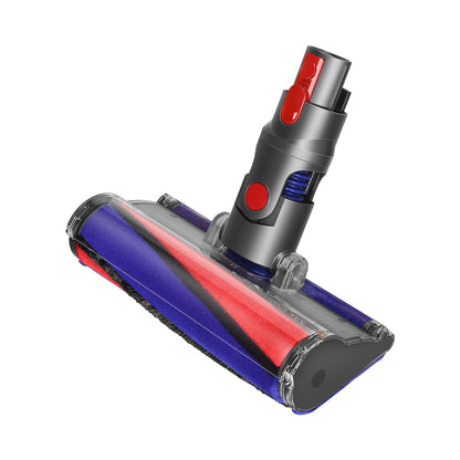 MoPei Softwalze Bodendüse Aufsatz für Dyson V8 V10 V11: Flache, breite Düse mit blauer Softwalze zur schonenden Reinigung von Hartböden.