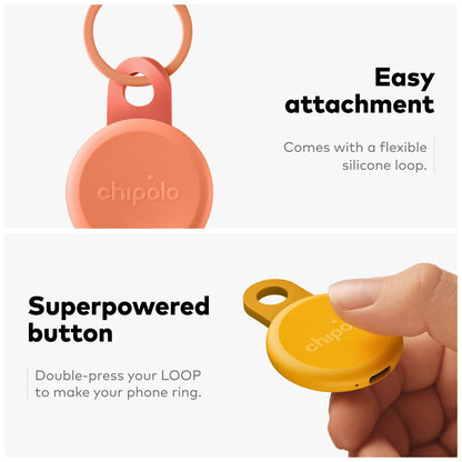 Chipolo LOOP Bluetooth Tracker – wiederaufladbarer Schlüsselfinder