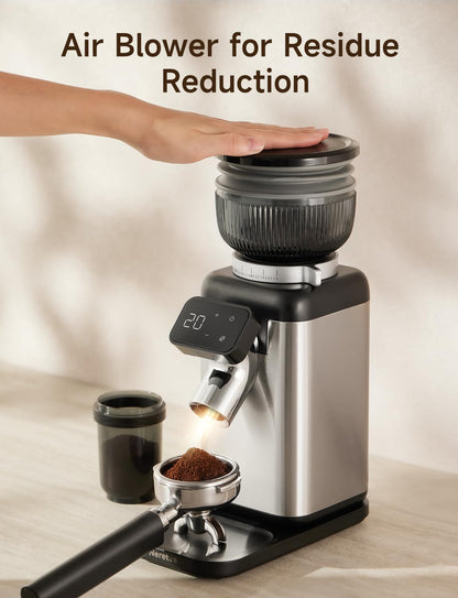 Neretva Kaffeemühle elektrisch mit Kegelmahlwerk und 40 Mahlgraden