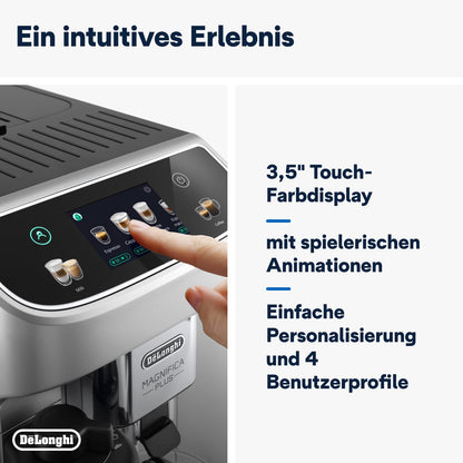 De'Longhi Magnifica Plus ECAM322.70.SB Kaffeevollautomat - Silber/Schwarz