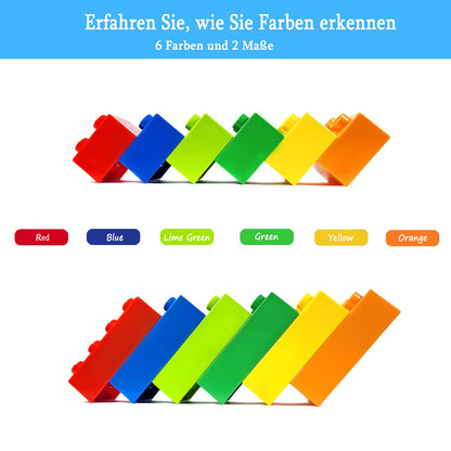 Cabeeskii Grosse Bausteine, 168-teiliges Set in 6 Farben, ab 3 Jahren