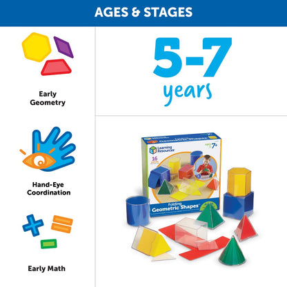 Learning Resources Faltbare geometrische Formen, 16-teiliges Lernspiel