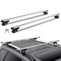 VEVOR Dachträger Universal Alu Querträger 90 kg Tragkraft, zwei Querträger aus Aluminium mit Montagefüssen