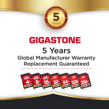 Gigastone SDHC Speicherkarte 32 GB 5er-Pack UHS-I U1 Class 10 80 MB/s