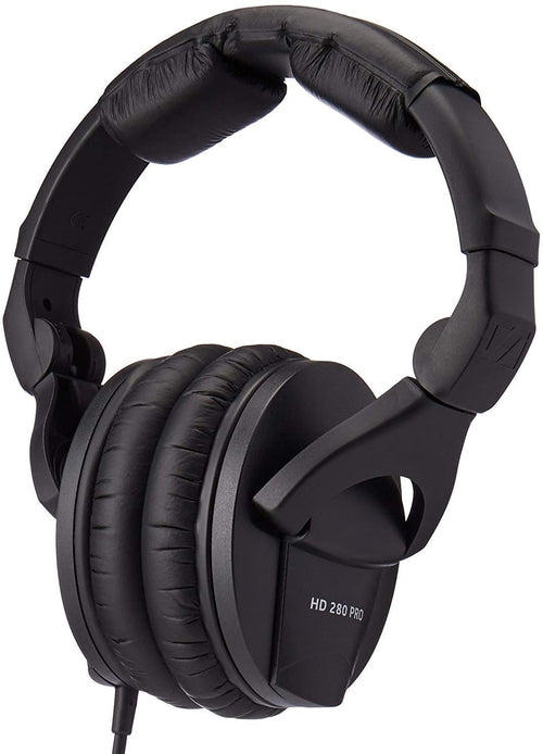 Sennheiser HD 280 PRO Geschlossener Over-Ear DJ-Kopfhörer. Schwarzer ohrumschließender Kopfhörer für professionelles Monitoring mit hoher passiver Schalldämmung.