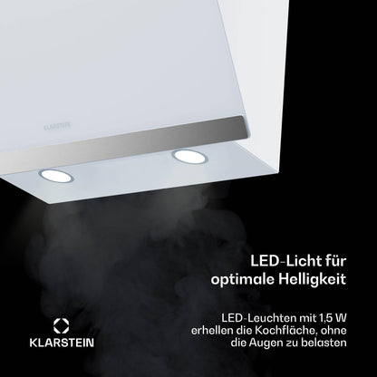 Klarstein FlashLine Kopffreihaube 60cm – Weiss