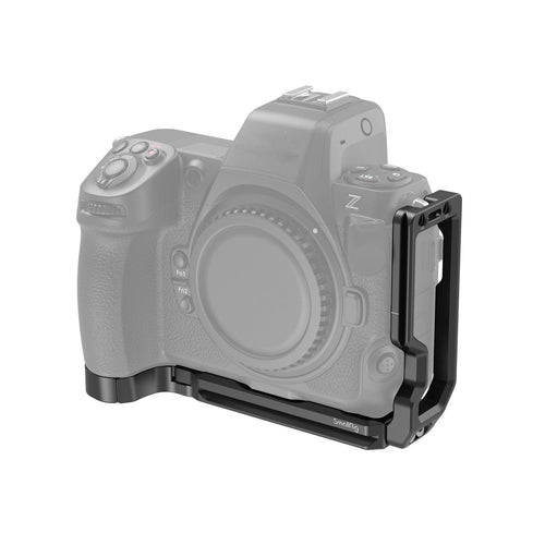 SMALLRIG Z8 L-Bracket für Nikon Z 8 – Arca-Typ 3942. Schwarze L-förmige Platte. Schneller Quer-/Hochformatwechsel auf Arca-Stativen.