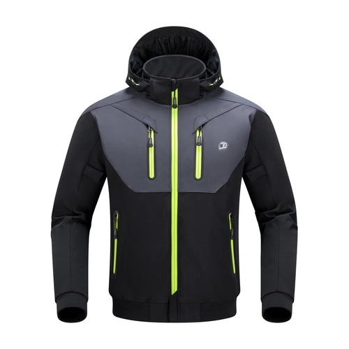 BORLENI Motorradjacke Herren Allwetter CE-Schutzelemente - L. Motorradjacke mit integrierten CE-Protektoren für Schutz bei jeder Witterung.