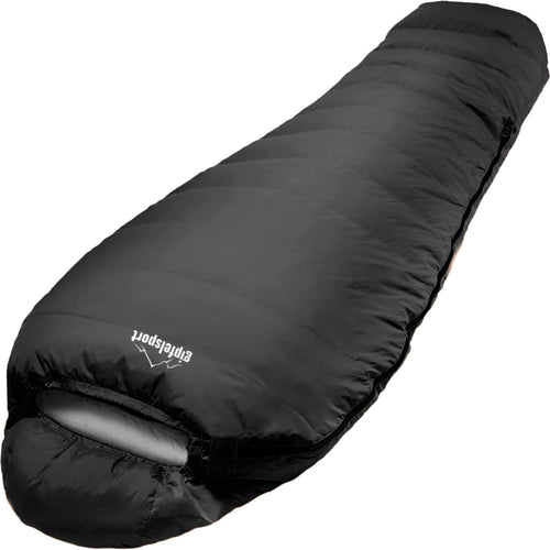 Gipfelsport Mumienschlafsack Ultraleicht – 4 Jahreszeiten Trekking. Ermöglicht isolierten Schlaf beim Trekking in allen 4 Jahreszeiten.