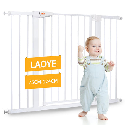 LAOYE Treppenschutzgitter BG-06, 92 cm hoch, 75-124 cm, ohne Bohren