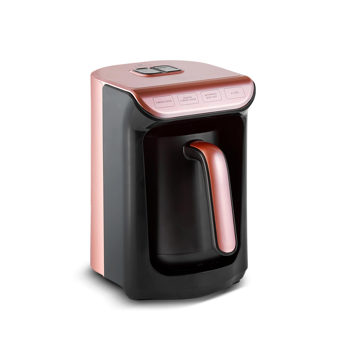 KARACA Hatır Roast Türkische Kaffeemaschine Roségold 5 Tassen mit doppelseitigem Ausgiesser