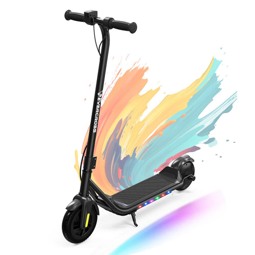 EVERCROSS E6 Elektroroller Kinder 6-12 J. Mehrfarbiger E-Scooter mit Lenkstange und Trittbrett. Für Kinder als leichtes elektrisches Fortbewegungsmittel.