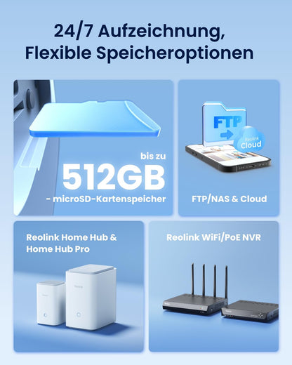 Reolink Elite Floodlight WiFi 4K Überwachungskamera mit Flutlicht