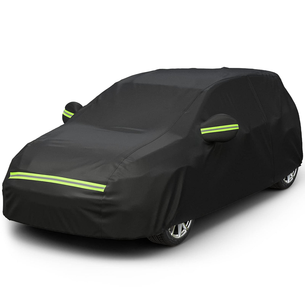 Favoto Vollgarage Winter Schrägheck - Schwarz 400-435cm. Schwarze Abdeckung für Schrägheck, schützt vor Winterwitterung.