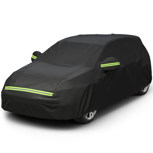 Favoto Vollgarage Winter Schrägheck - Schwarz 400-435cm. Schwarze Abdeckung für Schrägheck, schützt vor Winterwitterung.