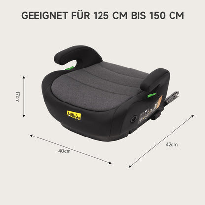 Jovikids Sitzerhöhung Auto mit ISOFIX, ECE R129, 125–150 cm