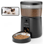PUPPY KITTY Automatischer Futterspender Katze - WiFi Kamera 1080P. Weißer Futterspender. Regelt Futterabgabe und Überwachung.