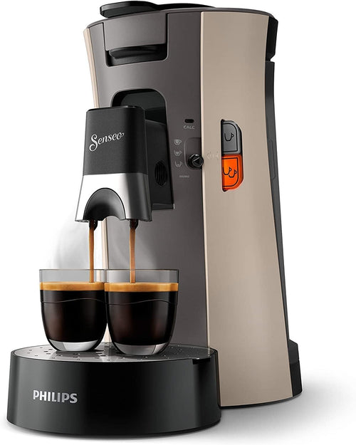 Philips Senseo Select CSA240/30 Kaffeepadmaschine - Beige. Kompaktes Gerät zur schnellen Zubereitung von Filterkaffee mit Pads.